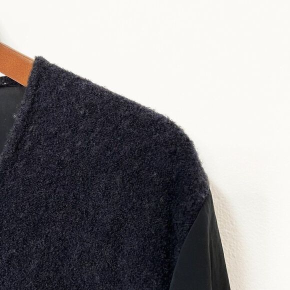 Luisa Cerano Navy Blue Wool and Silk Long Sleeve Sweater - Picture 3 of 6